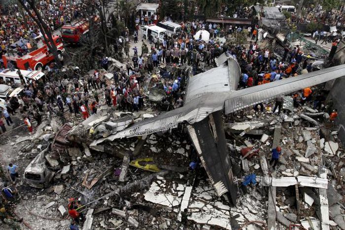 Crashed Indonesian military plane had 113 on board - air force spokesman