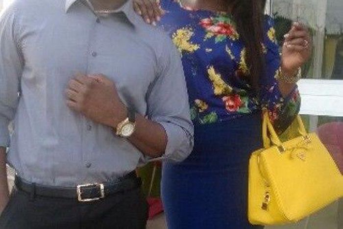 Daniel K Daniel and Esther Audu on the set