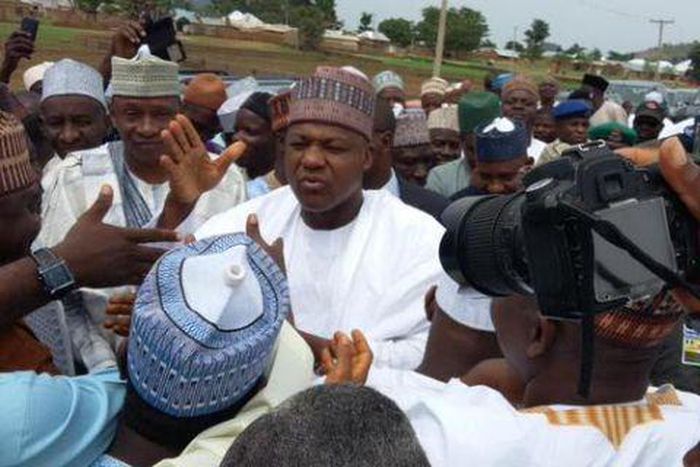 House of Reps Speaker, Yakubu Dogara receives warm welcome in Bauchi on June 20,2015.