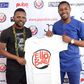 Falz The Bad Guy and Adejuwon Isola-Osobu of Jay Osbie revealing a tee shirt from the new line
