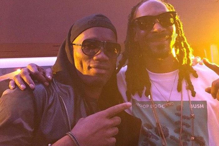 Chelsea FC striker, Didier Drogba and Snoop Dogg