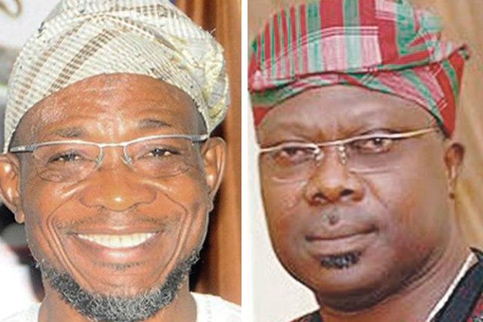 Osun State Governor Rauf Aregbesola and Senator Iyiola Omisore