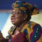 Nigerian Finance Minister Ngozi Okonjo-Iweala takes part in a discussion on "Challengers of Job-Rich and Inclusive Growth: Growth and Reform Challenges" during the World Bank/IMF Annual Meeting in Washington October 8, 2014.      REUTERS/Joshua Roberts
