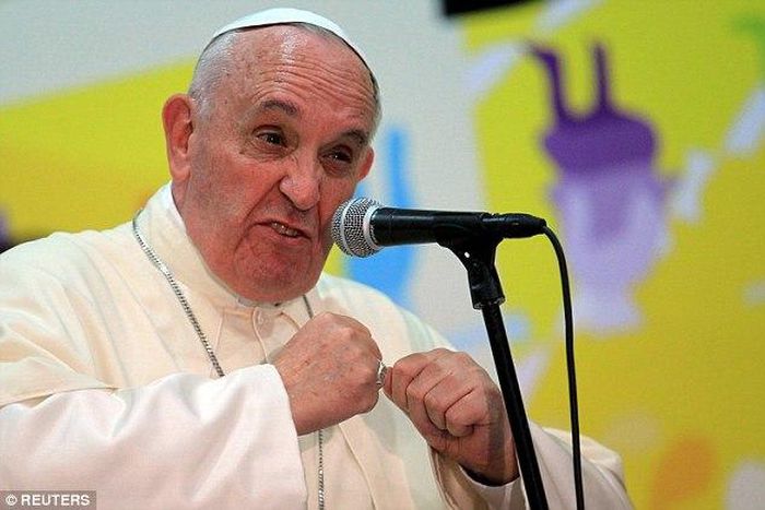 The Pope has told journalists parents should only allow children to use computers in communal areas