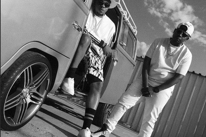 Runtown and Dj Maphorisa on set.