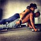 Kaffy and her husband working out