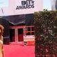 Yvonne Nelson posing at the BET Awards red carpet