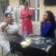 Ronke Oshodi Oke and Kemi Afolabi on the movie set