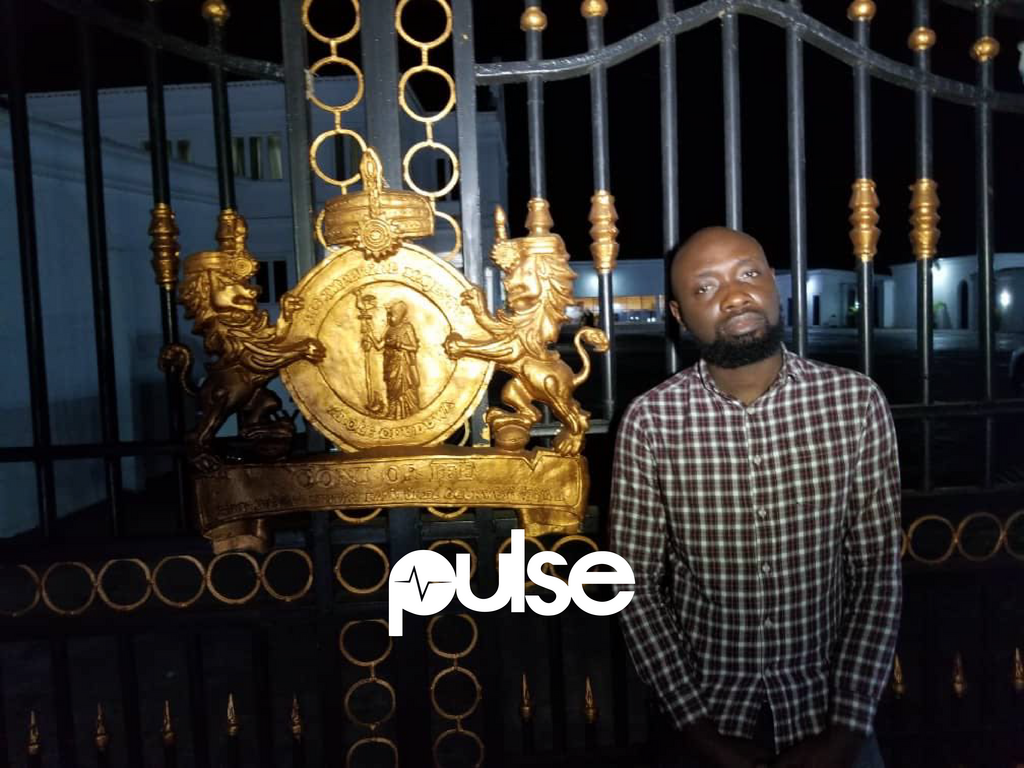 Me at the Ooni of Ife's Palace