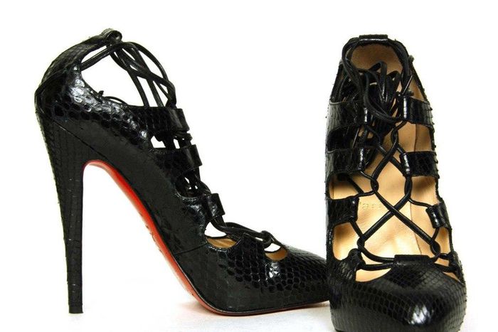 Christian Louboutin lace up sandals