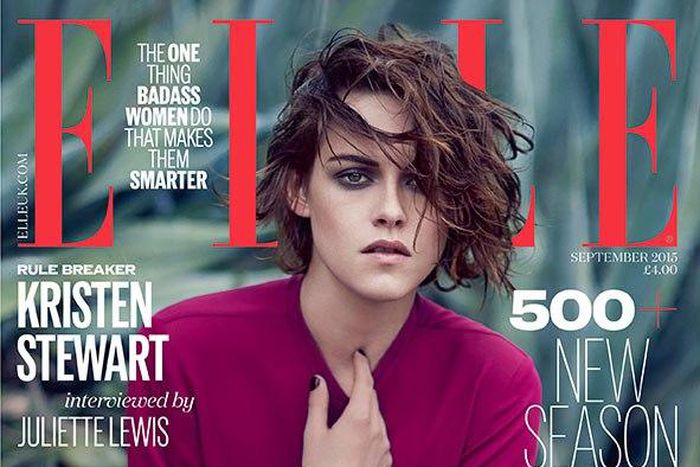 Kirsten Stewart covers Elle UK September 2015 issue