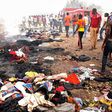 The scene of a double explosion in Jos, Plateau state on Thursday, December 11, 2014.
