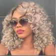 Daniella Okeke wears glam blonde look