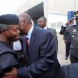 Vice President, Yemi Osinbajo arrives Abidjan, Cote D'Ivoire to attend the West African Energy Leaders’ summit.