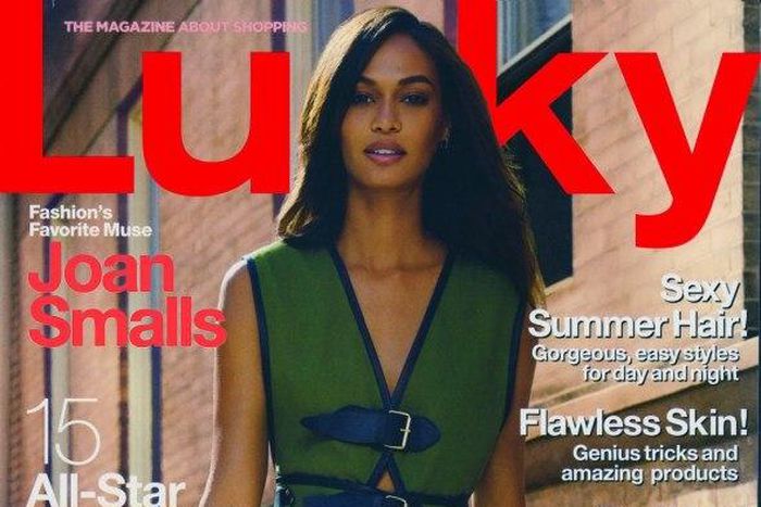Joan Smalls covers Lucky Magazine Beauty Issue