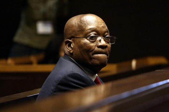 South Africa's former president Jacob Zuma, who was forced out of office by his own party, is still fighting corruption charges in court
