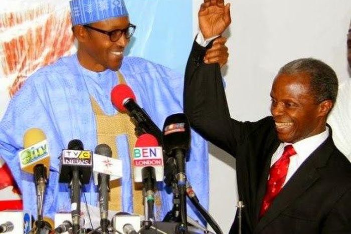 APC Presidential candidate, Muhammadu Buhari unveils Yemi Osibanjo as running mate