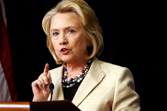 US Democratic presidential candidate, Hillary Clinton.