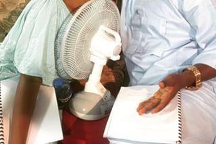 Muyiwa Ademola and Funke Akindele on set of 'Eliza'