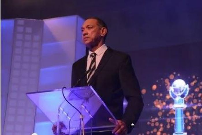 Ben Murray-Bruce speaking at the Silverbird Man of The Year event.