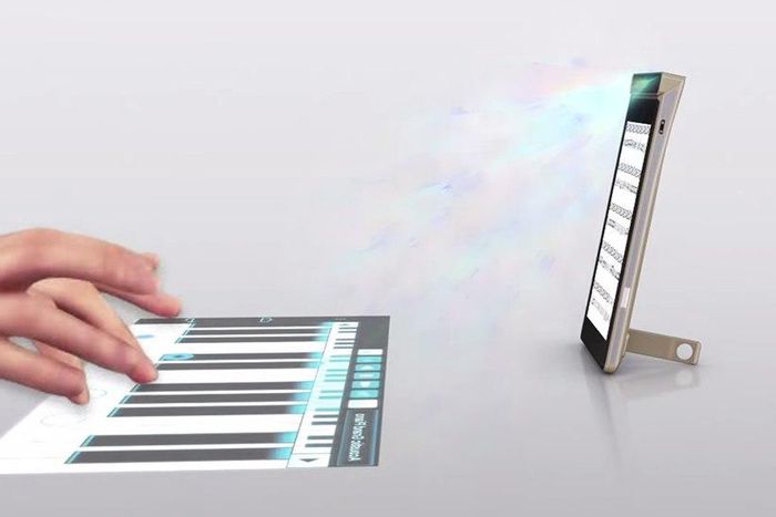 The new Lenovo phone will be able to beam a touchscreen on any surface.