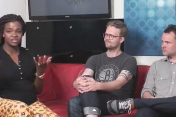 Pulse TV host, Misi Molu with the Danish journalists