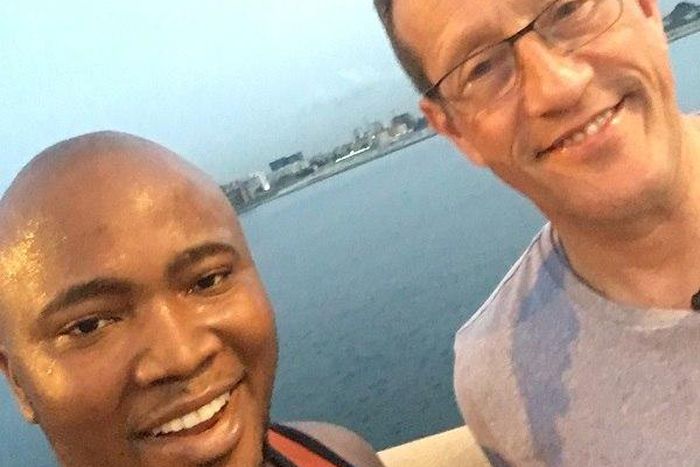 Richard Quest and Joey Akan