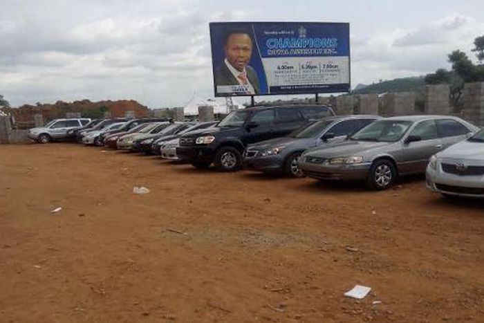Some of the cars given out by Pastor Joshua Iginla
