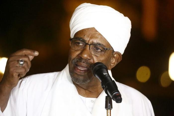 President Omar al-Bashir, seen here delivering a speech in Khartoum on January 3, 2019, has ruled Sudan for around three decades