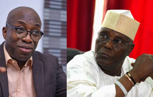 L-R: Segun Sowunmi, former PDP governorship candidate in Ogun State and former Vice President, Atiku Abubakar. [Getty Images/Facebook]