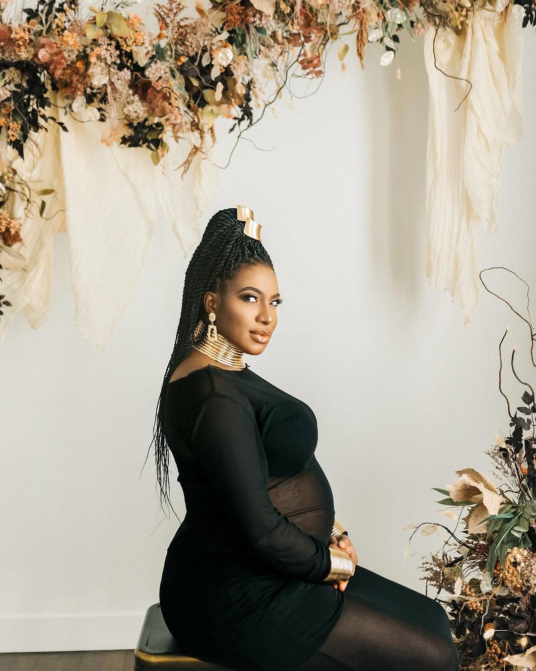 Actress Chika Ike flaunts baby bump in new flawless maternity shoot