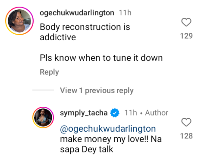 Tacha warned over excessive plastic surgery; BBNaija star responds 