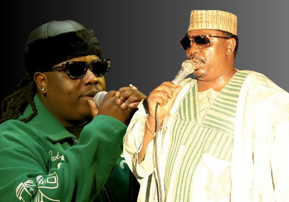 Alhaji Sikiru Ayinde Barrister and son Barry Jhay