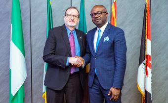 L-R: US Ambassador Richard M. Mills Jr. and Nigeria’s Minister of Interior, Olubunmi Tunji-Ojo. [X, formerly Twitter/@BTOofficial]