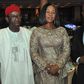 L-R: Mrs. Justina Abdulateef, Globacom's Lagos Public Sector Account Manager, Delta State Governor, Senator Ifeanyi Okowa, his wife, Mrs. Edith Okowa and Mr. Eric Uwaoma, Globacom's Head, Enterprise Sales, displaying the Telecommunications Company of t...