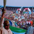 President Buhari visited Warri on Thursday, January 17, 2019, to declare a rally open. [Twitter/MuhammaduBuhari]