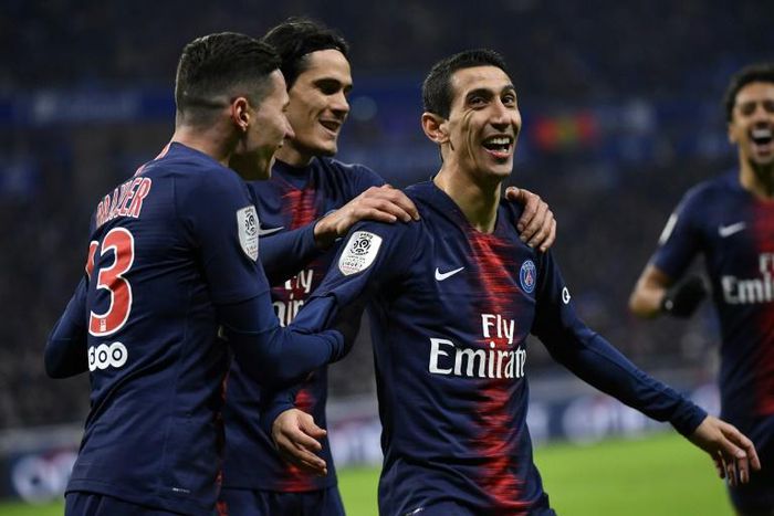 Angel Di Maria (R) flopped at Manchester United but is enjoying his football under Thomas Tuchel at Paris Saint-Germain