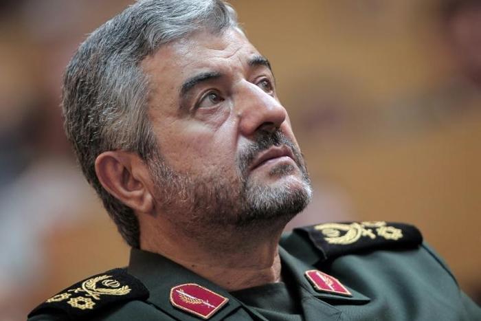 Iran's Revolutionary Guards commander Major General Mohammad Ali Jafari says there will be no withdrawal of Iranian forces from Syria and dismisses "ridiculous threats" from arch foe Israel