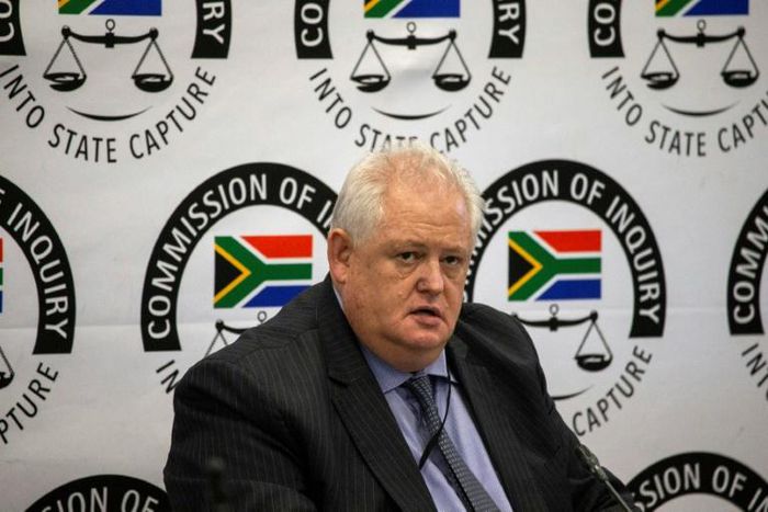 Angelo Agrizzi, former COO of Bosasa, a company that had contracts with government institutions, testifies at the Commission of Inquiry into State Capture investigating alleged corruption under ex-president Jacob Zuma