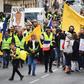 A police source said the authorities expected the protests to be "at least as big as last week" when over 80,000 people demonstrated