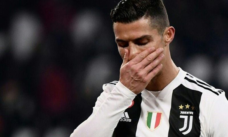 Off-form: Cristiano Ronaldo missed a penalty for Juventus a day before he is due to appear in a Madrid court for tax fraud.