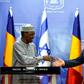 Israeli Prime Minister Benjamin Netanyahu (R) shakes hands with Chadian President Idriss Deby Itno at a joint statements in Jerusalem November 25, 2018