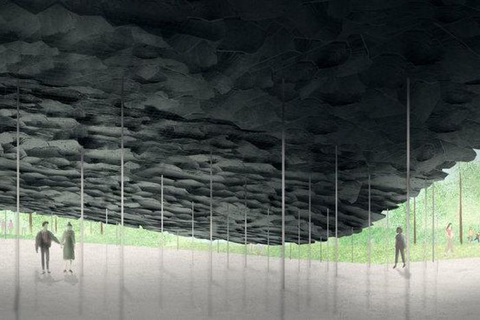 Japanese architect's delicate slate canopy is chosen for Serpentine Pavilion