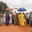 Kings from various districts of Abomey, Benin, arrive for the funeral of Dah Dedjalagni Agoli-Agbo, monarch of the former military kingdom of Dahomey on August 11, 2018