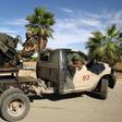 Forces loyal to Libyan strongman Khalifa Haftar man pickup trucks in Benghazi on October 24, 2018