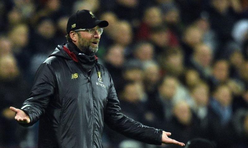 Jurgen Klopp's Liverpool were held to a 1-1 draw at West Ham on Monday