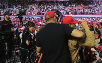 BBC camera operator is attacked at Trump rally
