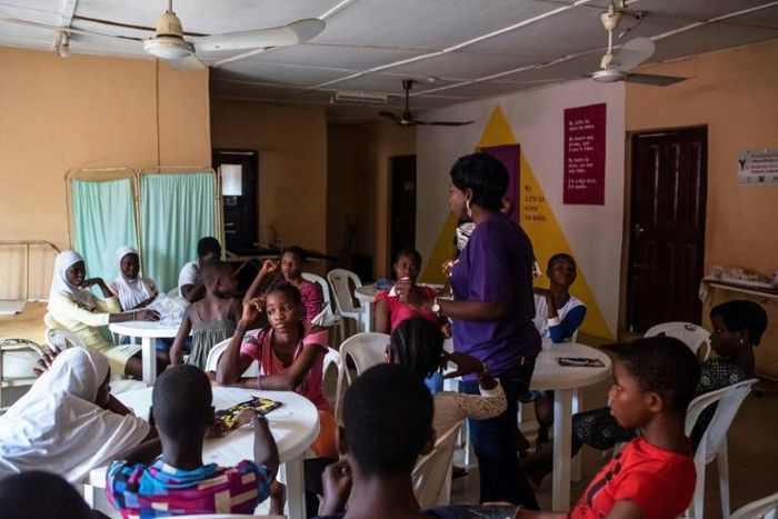 Condoms, the pill and hormonal implants are freely available at the local 9ja Girls centre