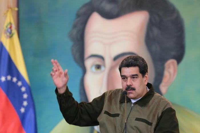 This handout photo released by the Venezuelan presidential press office shows President Nicolas Maduro speaking during a meeting with social and political leaders from Latin America and the Caribbean in Caracas, Venezuela on January 11, 2018