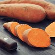 Raw sweet potatoes